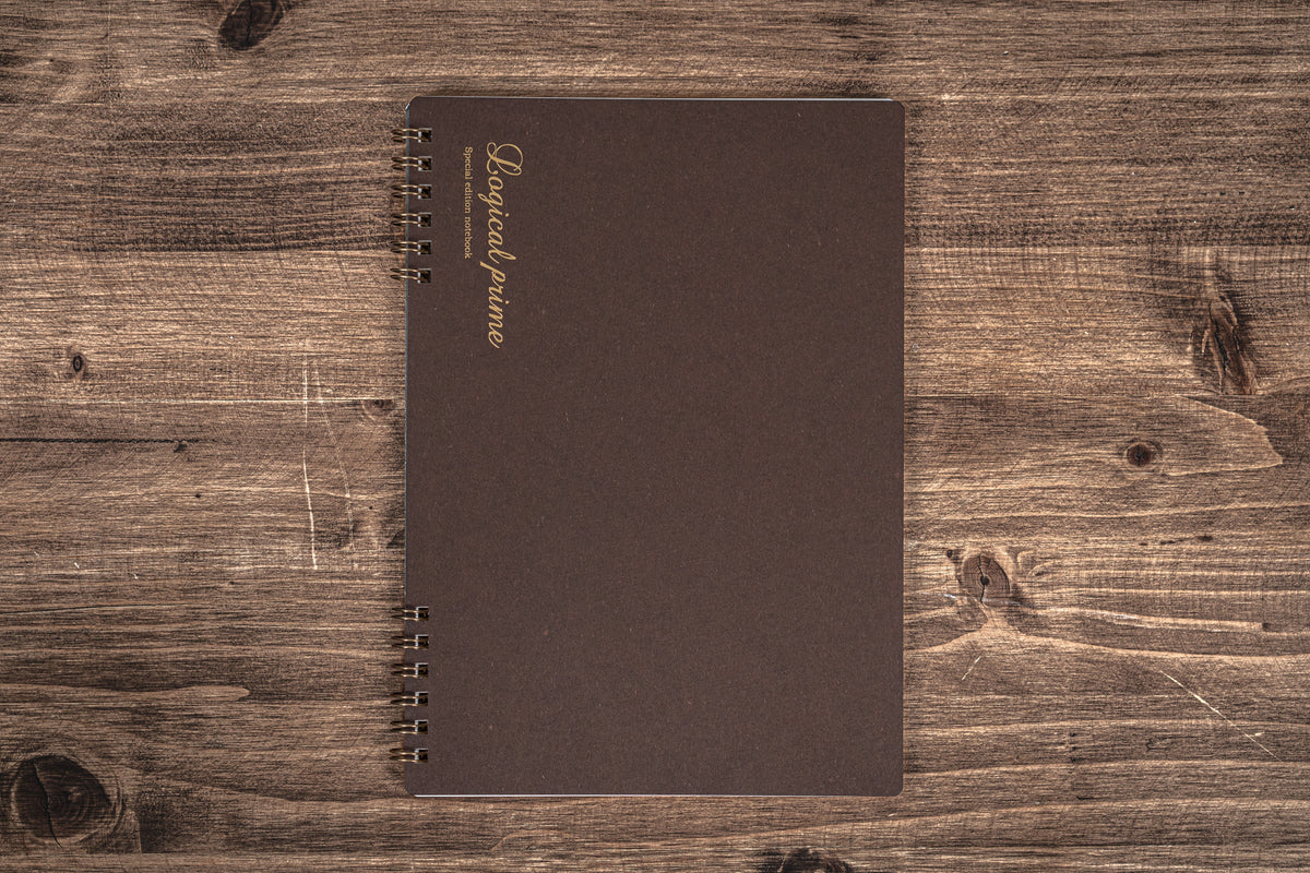Logical Prime Notebook - W Ring - A5 - Dot Grid - 100 Pages - Galen Leather