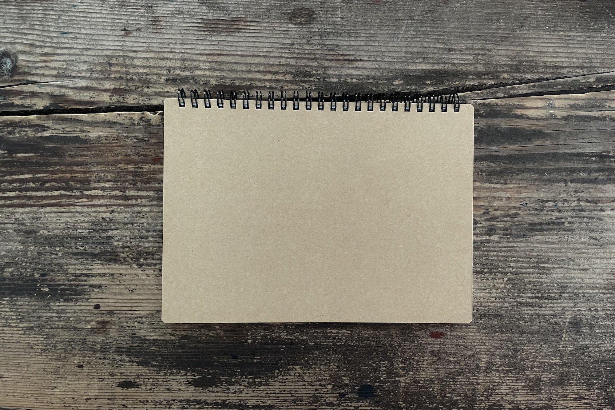 Mnemosyne Wirebound Notebook - A5 - Blank | Galen Leather