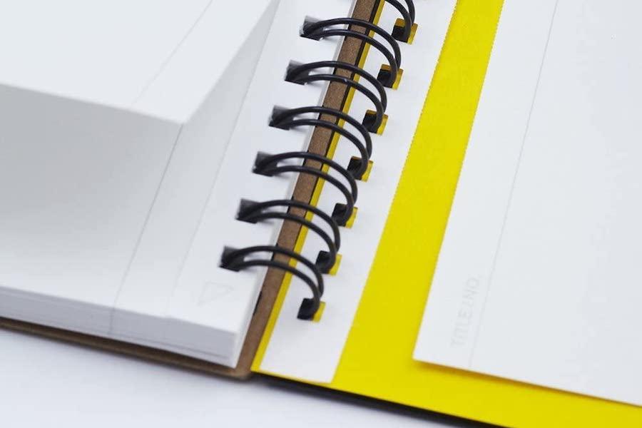 Mnemosyne Wirebound Notebook - A5 - Blank | Galen Leather