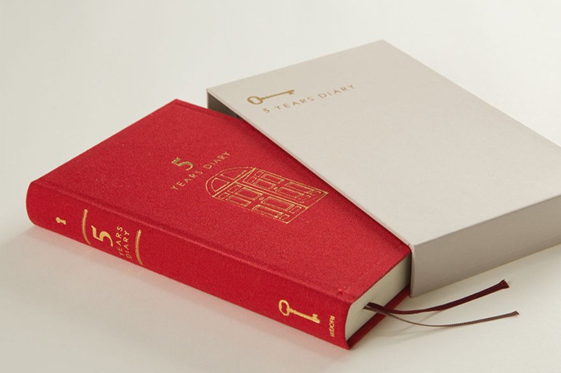 Midori 5 Years Diary - Door - Red