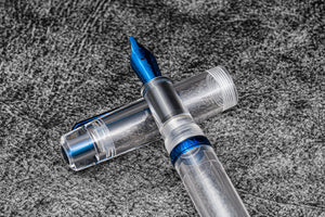 Nahvalur (Narwhal) X Galen Midnight Blue Fountain Pen - Demo