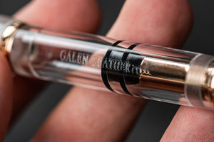 Narwhal X Galen Rose Gold Fountain Pen - Demo