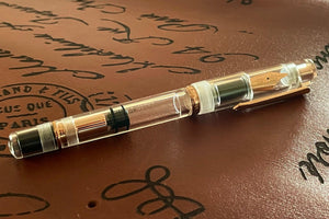 Narwhal X Galen Rose Gold Fountain Pen - Demo