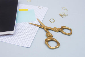 Skull Scissors - Brass