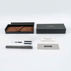 Taccia Granite Stone Fountain Pen - Black CT