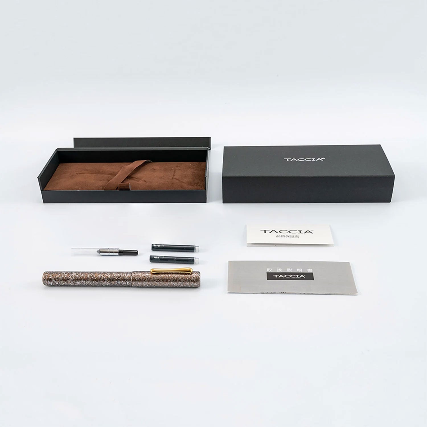 Yasutomo TP30BR QuadPoint Twist Pen, Brown Marble
