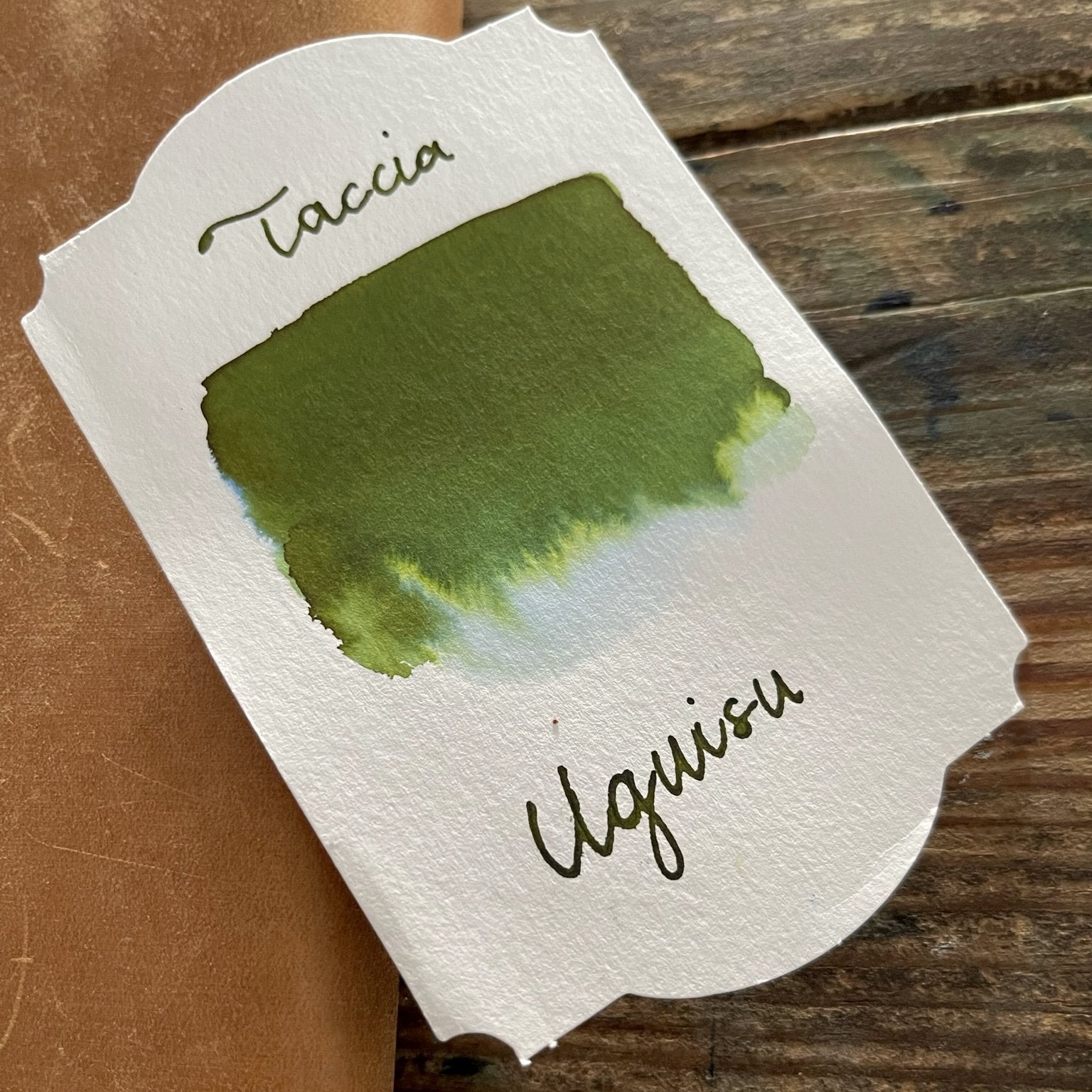 Taccia Uguisu Olive Green Ink
