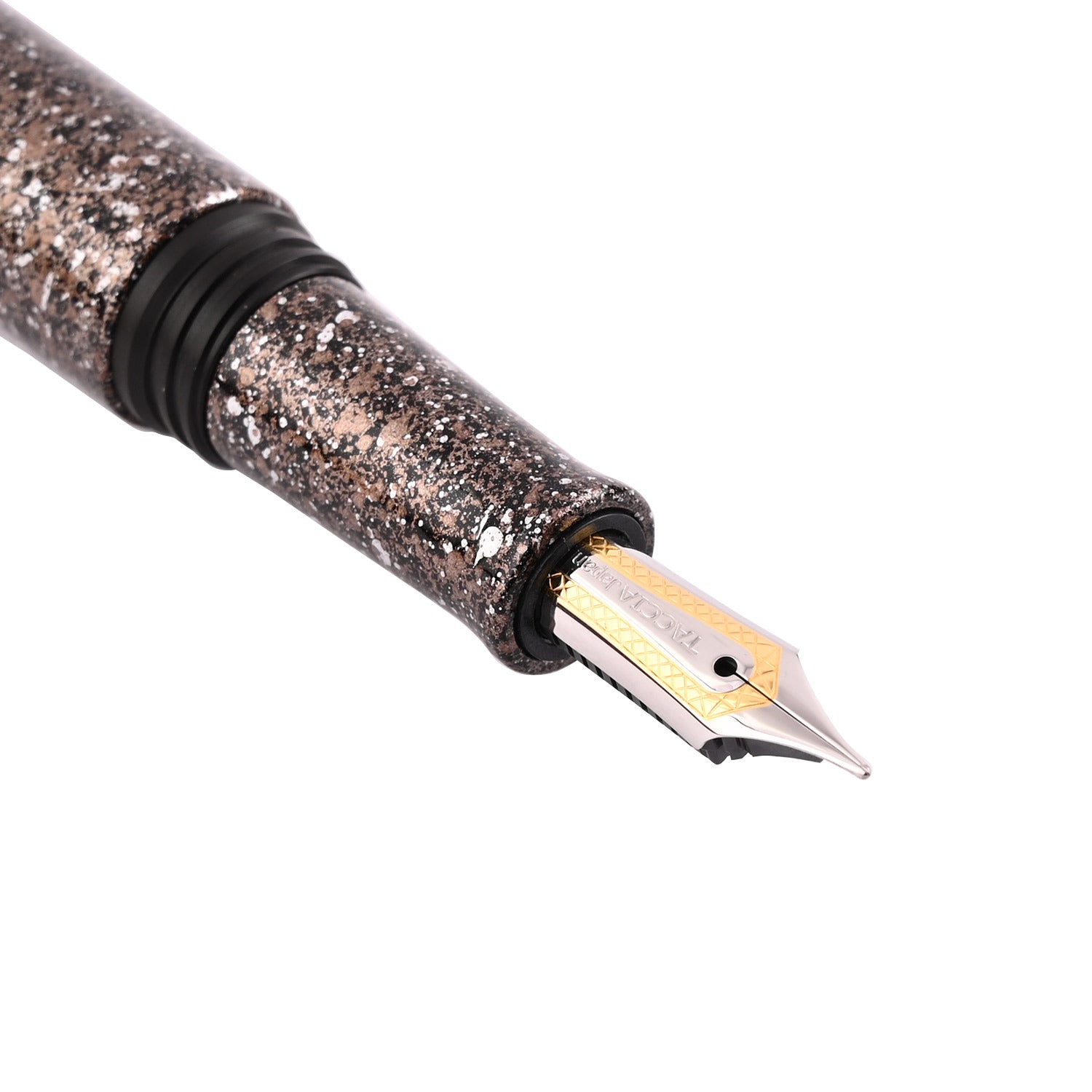 Taccia Granite Stone Fountain Pen - Brown GT - Ebonite & Sailor Steel ...