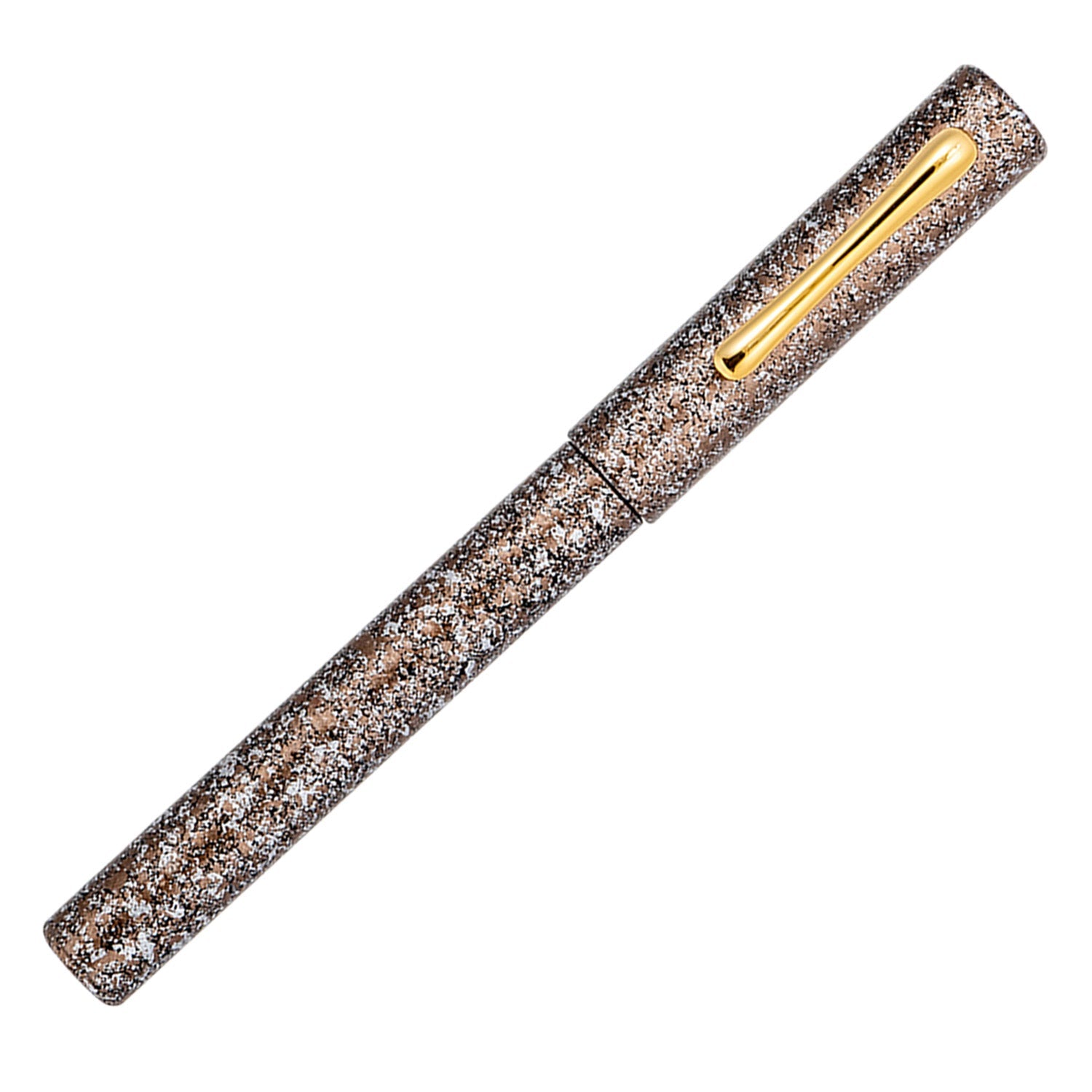 Taccia Granite Stone Fountain Pen - Brown GT