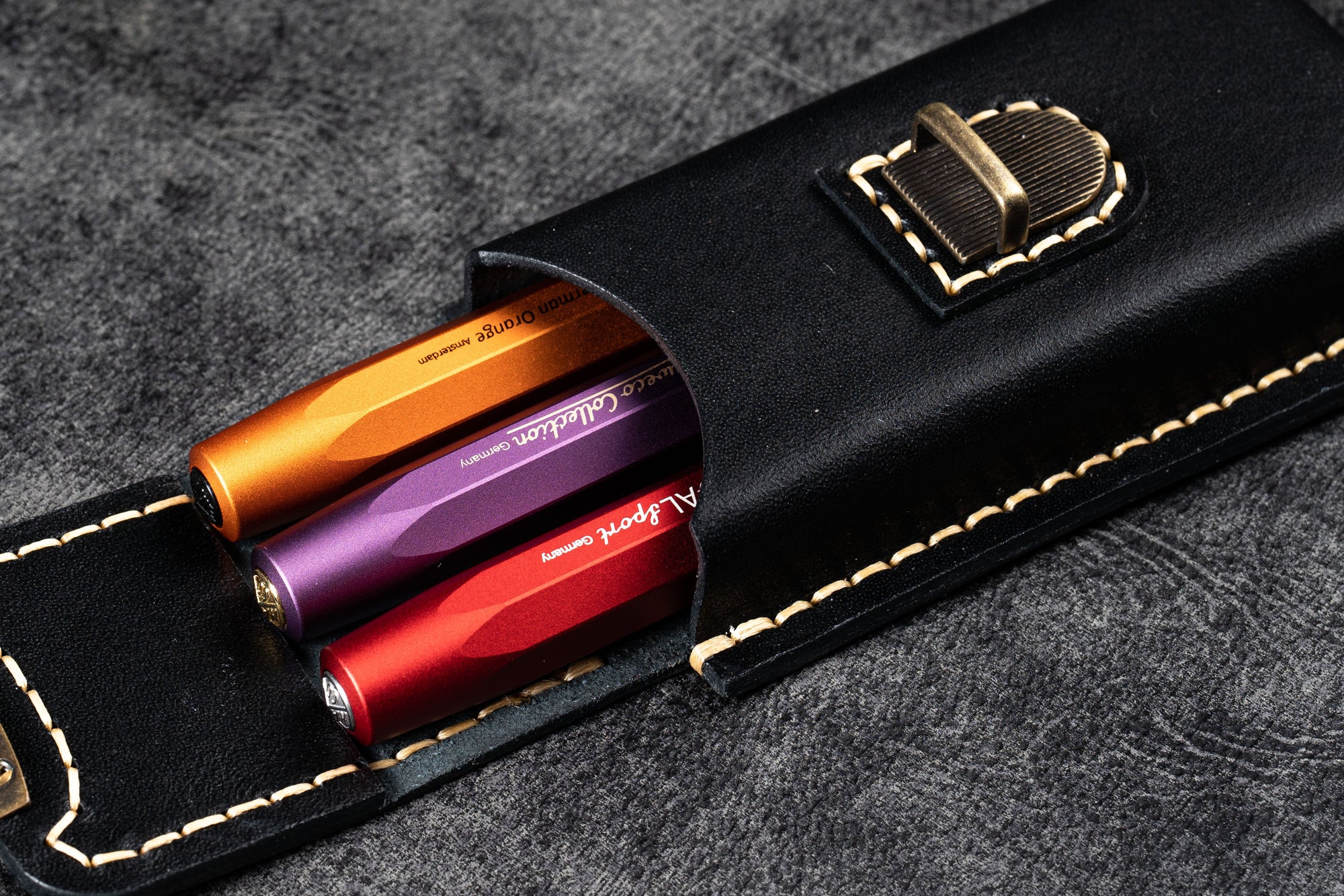 A Lesca Leather Case Handmade フランス手作り 超激レア Lesca Leather Case Handmade フランス手作り