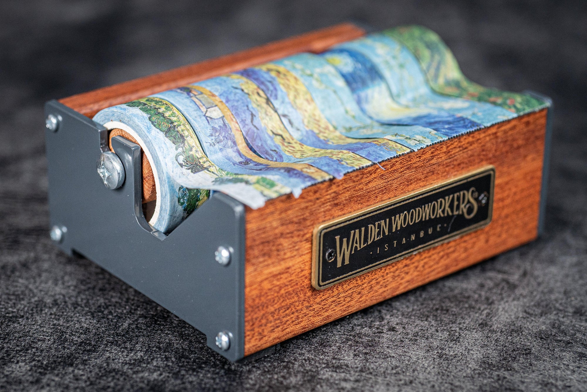 Wooden Multi Washi Tape Dispenser - Mahogany - Medium