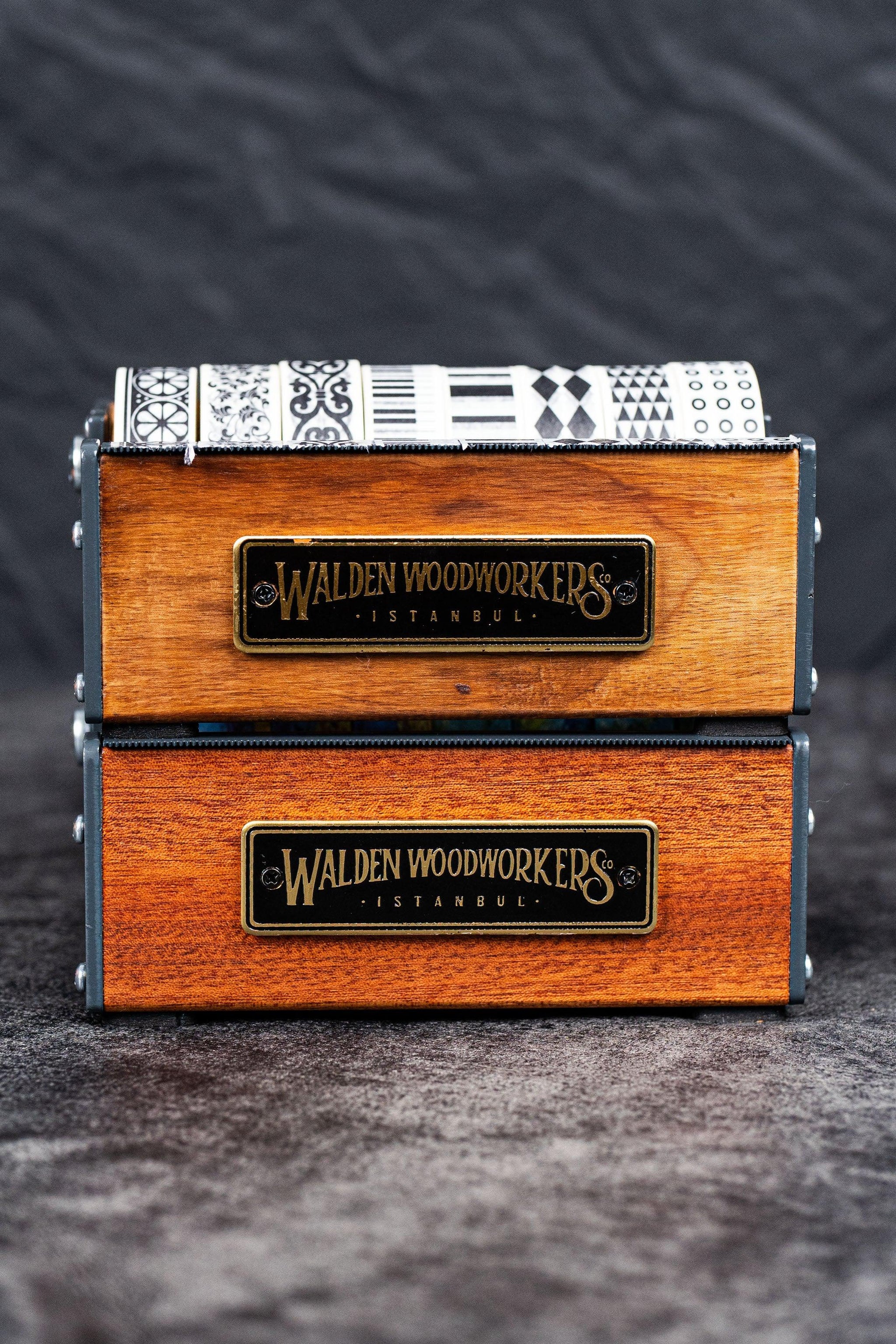 Galen Leather Co. Wooden Multi Washi Medium Tape Dispenser - Walnut
