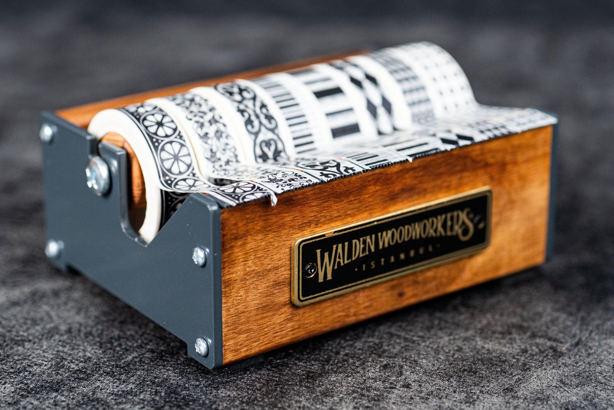 Wooden Multi Washi Tape Dispenser - Walnut - Medium