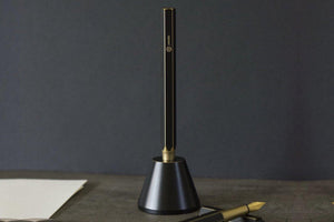 Ystudio Brassing - Brass Desk Fountain Pen-Galen Leather