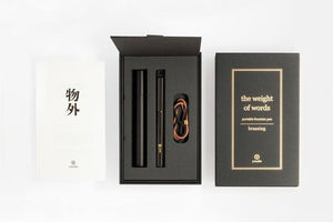 Ystudio Brassing - Brass Portable Fountain Pen-Galen Leather