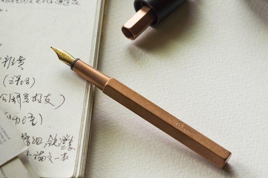 Ystudio Classic - Copper Portable Fountain Pen-Galen Leather