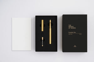 Ystudio Classic Revolve Fountain Pen - Brass