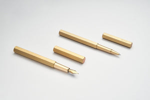 Ystudio Classic Revolve Fountain Pen - Brass