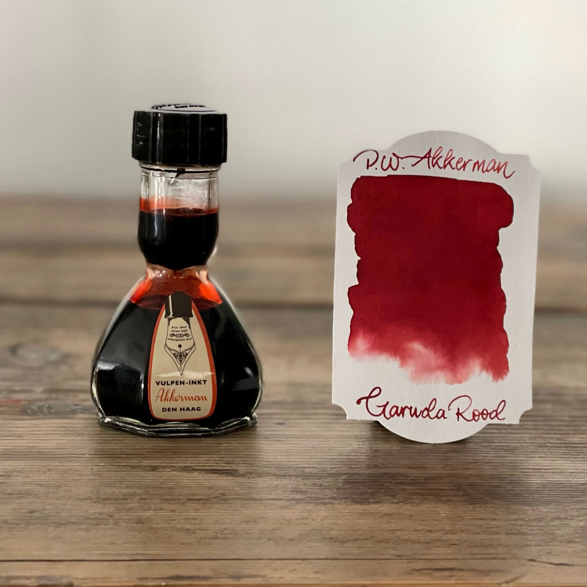 Akkerman 18 Garuda Rood Fountain Pen Ink - Galen Leather