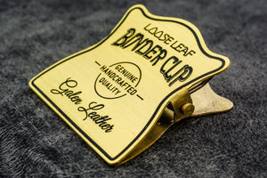Brass Binder Clip-Galen Leather