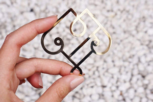 Brass Motif Paper Clips-Galen Leather