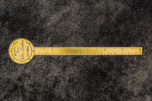 Brass Ruler - Letter Opener-Galen Leather