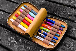 Collector Pen Case for 14 Kaweco Pens-Galen Leather