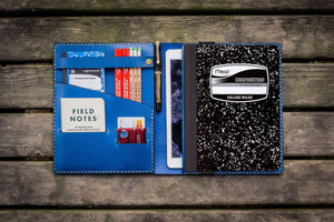 Composition Notebook Cover With iPad Air/Pro Pocket - Blue-Galen Leather