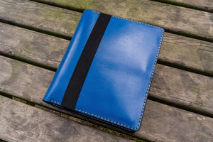 Composition Notebook Cover With iPad Air/Pro Pocket - Blue-Galen Leather