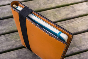 Composition Notebook Cover With iPad Pocket - Orange-Galen Leather