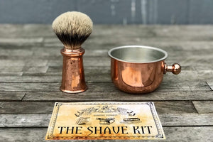Copper Shaving Brush - Bowl-Galen Leather