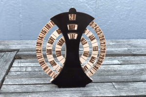 Desktop Perpetual Calendar Leather - Wood-Galen Leather