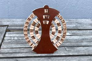 Desktop Perpetual Calendar Leather - Wood-Galen Leather