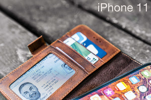 Detachable iPhone 11 Leather Wallet Case