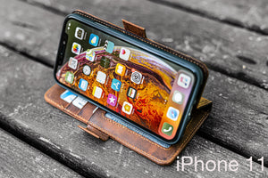 Detachable iPhone 11 Leather Wallet Case