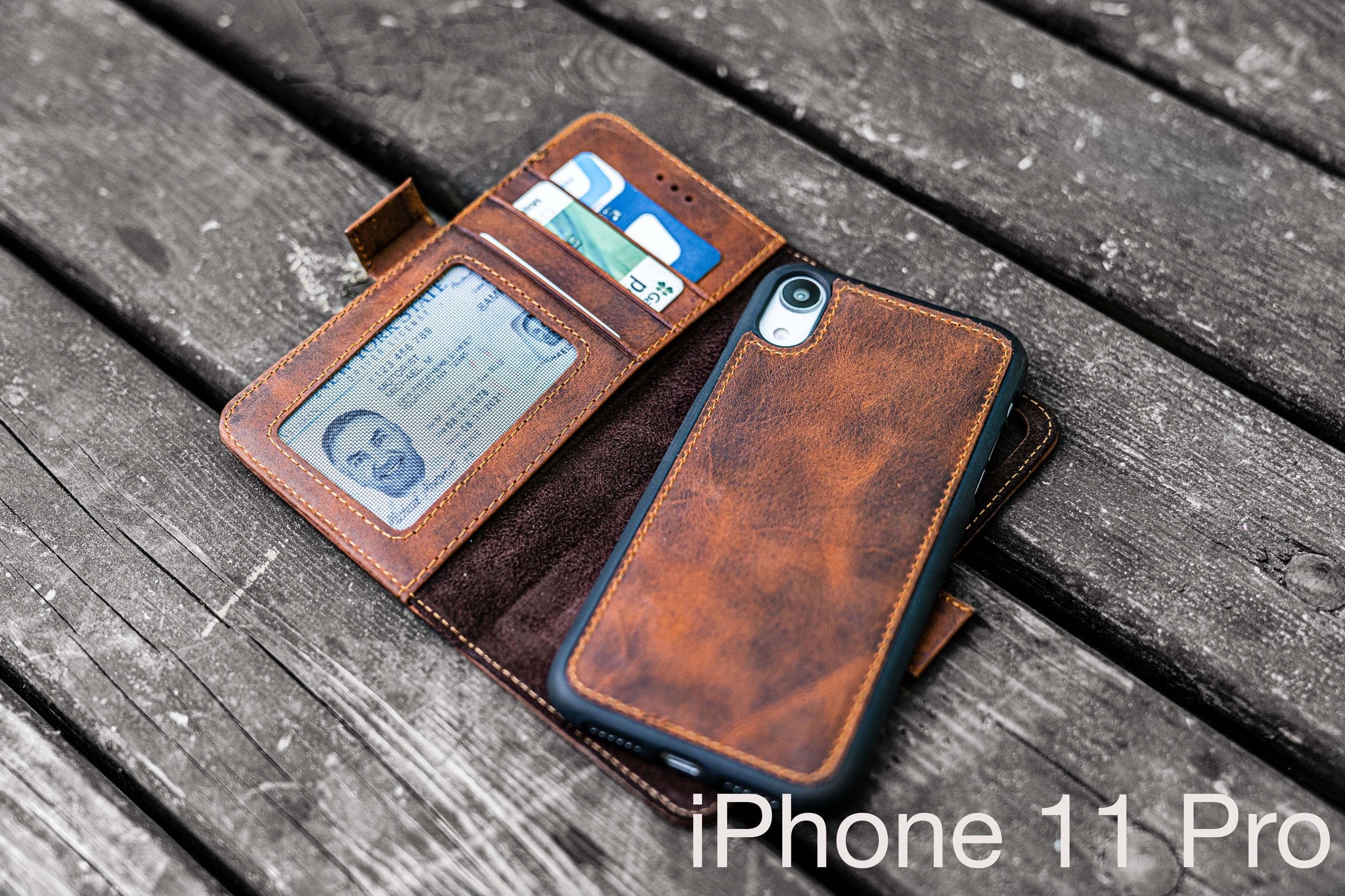 11 Pro Leather with Detachable Wallet | Galen Leather