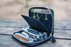 EDC Wallet - Black-Galen Leather