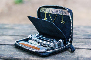 EDC Wallet - Black-Galen Leather