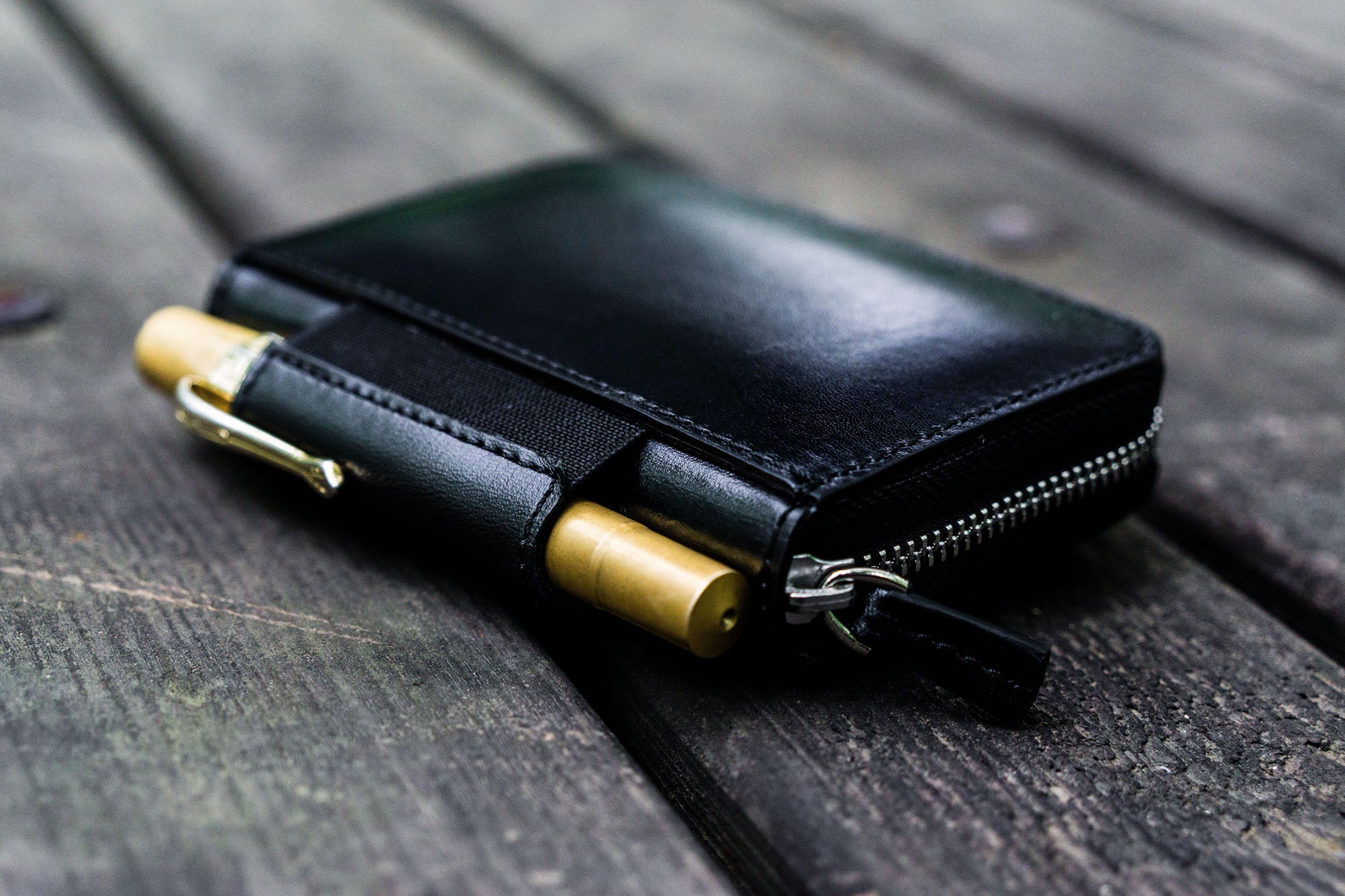 EDC Wallet - Black-Galen Leather