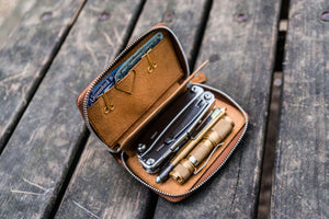 EDC Wallet - Crazy Horse Brown-Galen Leather