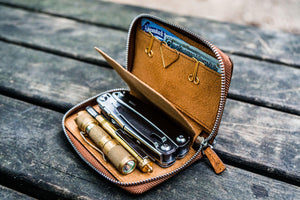 EDC Wallet - Crazy Horse Brown-Galen Leather