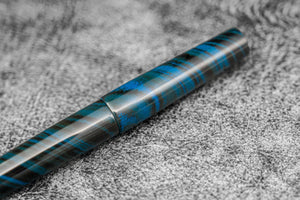Galen X Studyo Agackakan - Fountain Pen V1 - Ebonite Blue