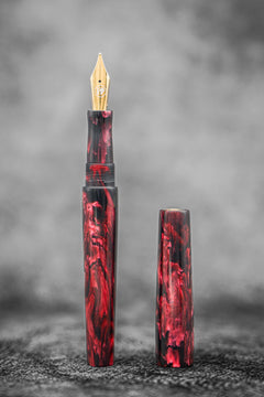 Studyo Agackakan x Galen - Fountain Pen - Midnight Flame - Galen