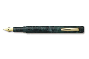 Hightide - Attache Marbled Fountain Pen - Green-Galen Leather