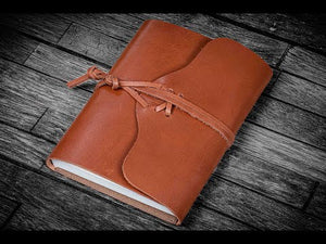 Refillable Leather Wrap Journal / Planner Cover - Product Video