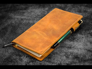 Galen Leather Slim Hobonichi Weeks Planner Cover- Undyed Leather