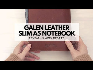 Leather Slim A5 Notebook / Planner Cover Product Reveal Video