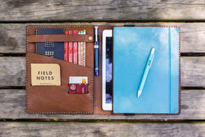 iPad Air/Pro & Extra Large Moleskine Cover - Brown-Galen Leather