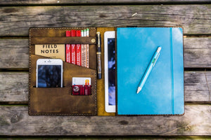 iPad Air/Pro & Extra Large Moleskine Cover - Crazy Horse Brown-Galen Leather