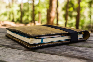 iPad Air/Pro & Extra Large Moleskine Cover - Crazy Horse Brown-Galen Leather